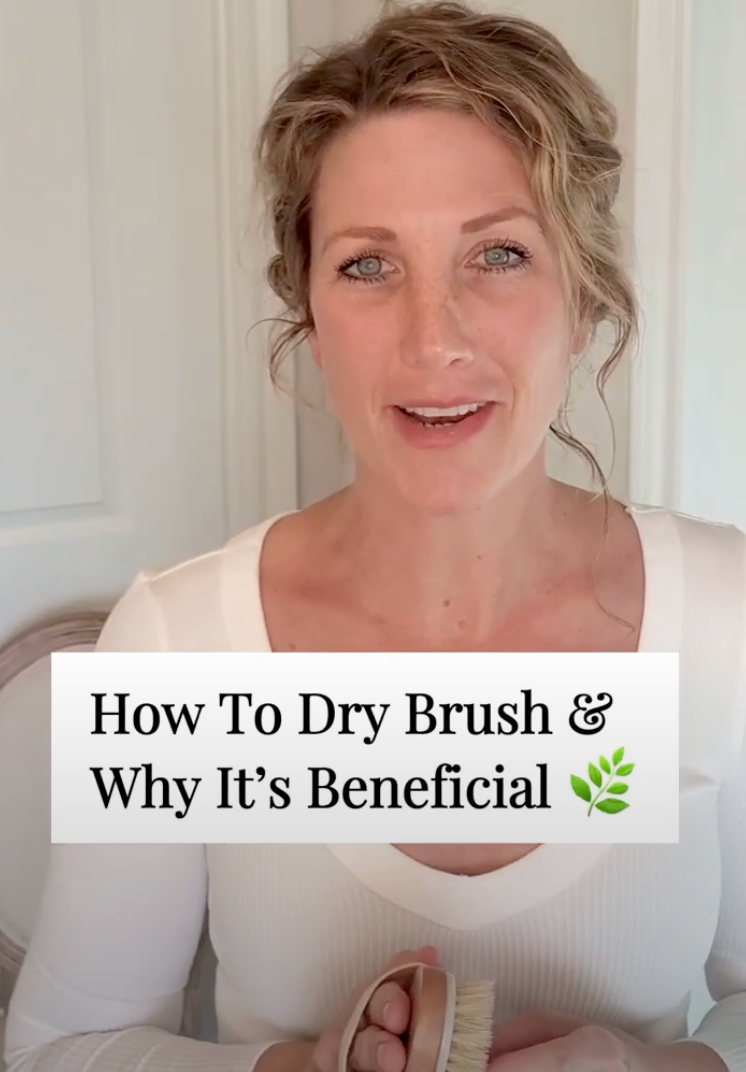 How To Dry Brush & Why It's Beneficial 🌿 #drybrushing #drybrush