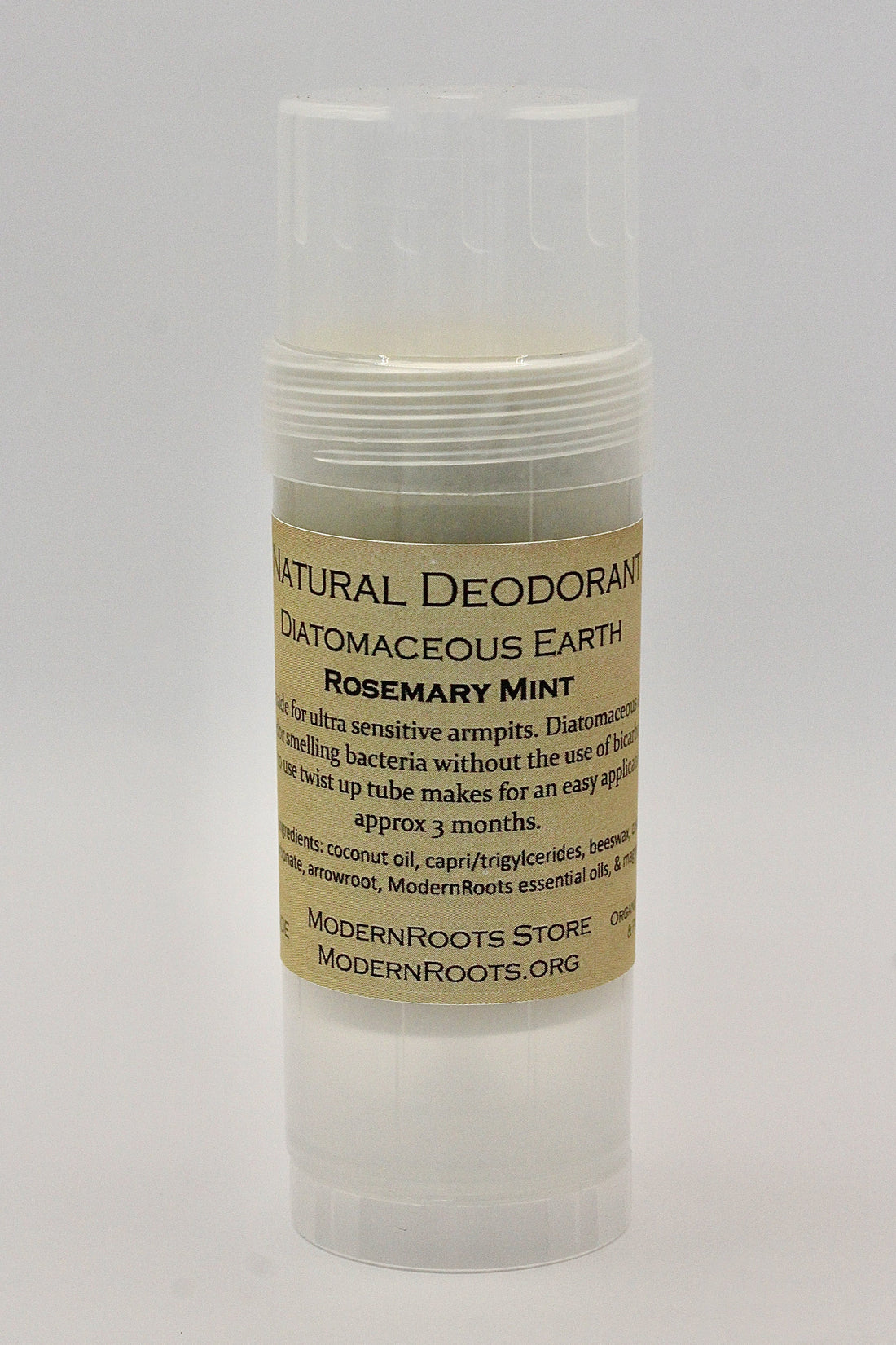 Diatomaceous Earth Rosemary Mint Natural Deodorant
