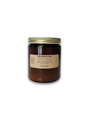 Hurricane Amber-Glass Soy Wax Candle
