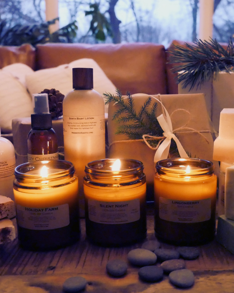 Balsam Cedar Amber-Glass Soy Wax Candle