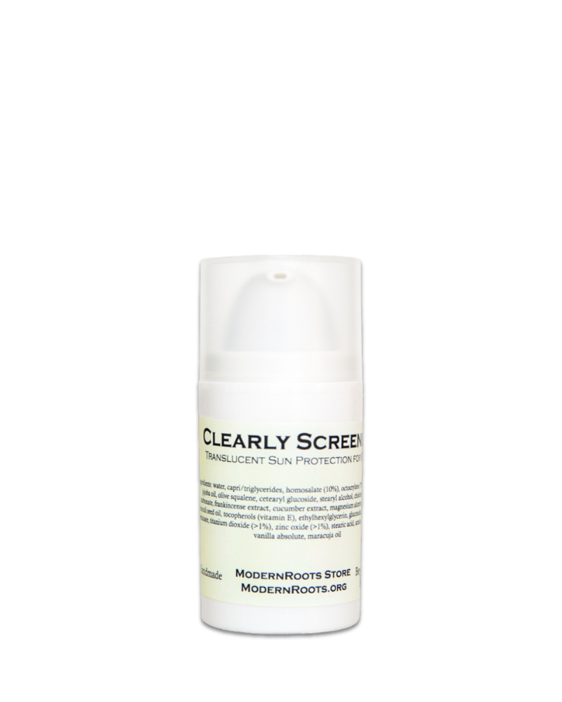 Clearly Screened Sun Block for Face
