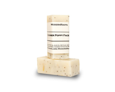 Cucumber Poppy Face Wash Bar