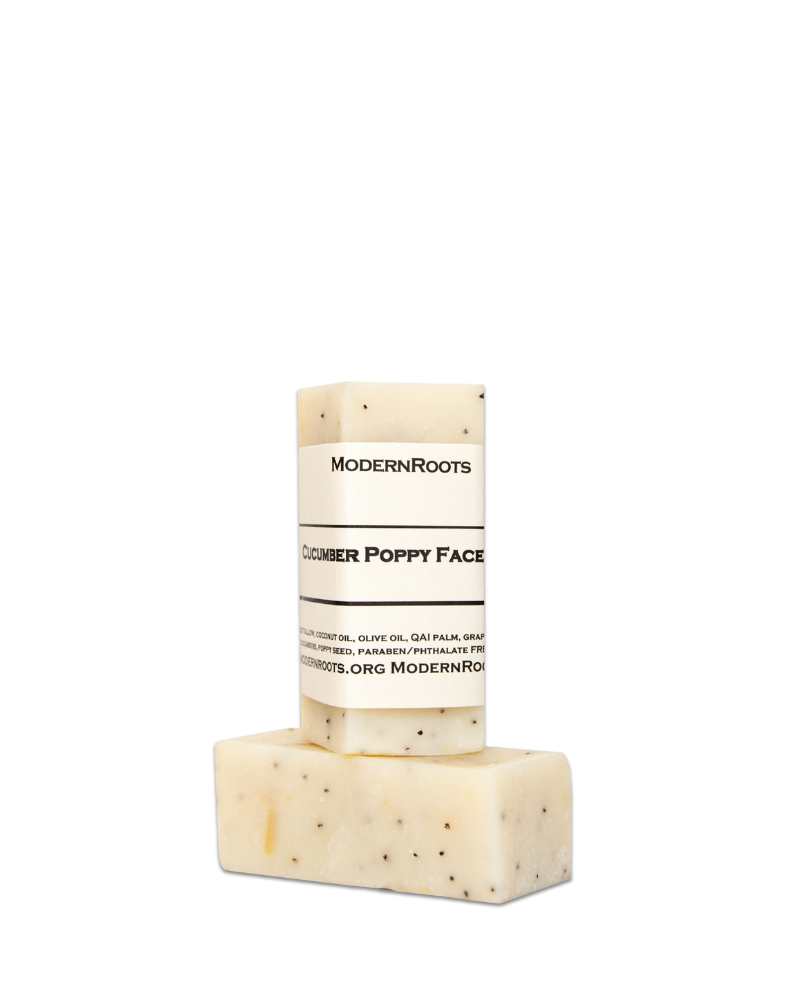 Cucumber Poppy Face Wash Bar