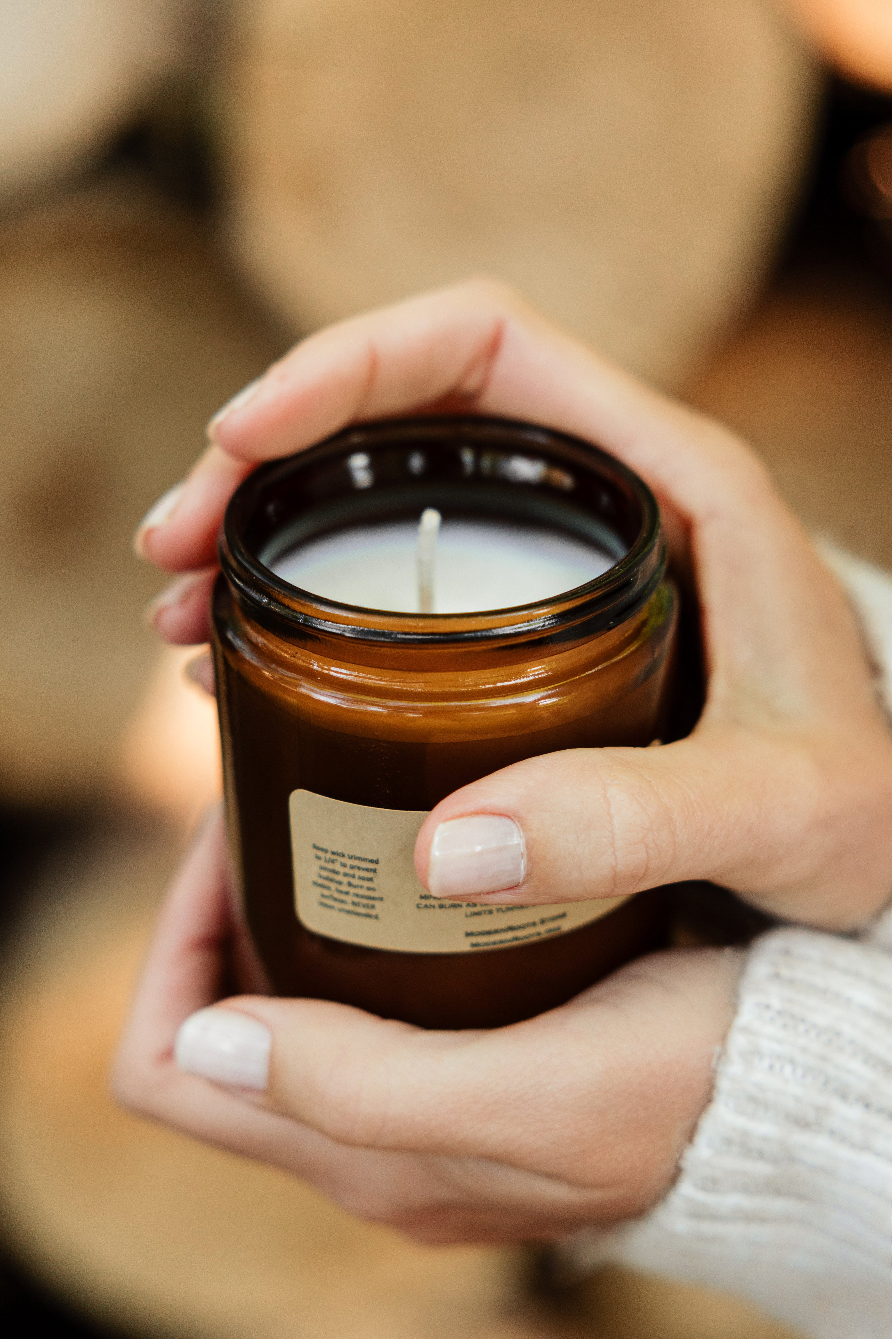 Birch Amber - Glass Soy Wax Candle