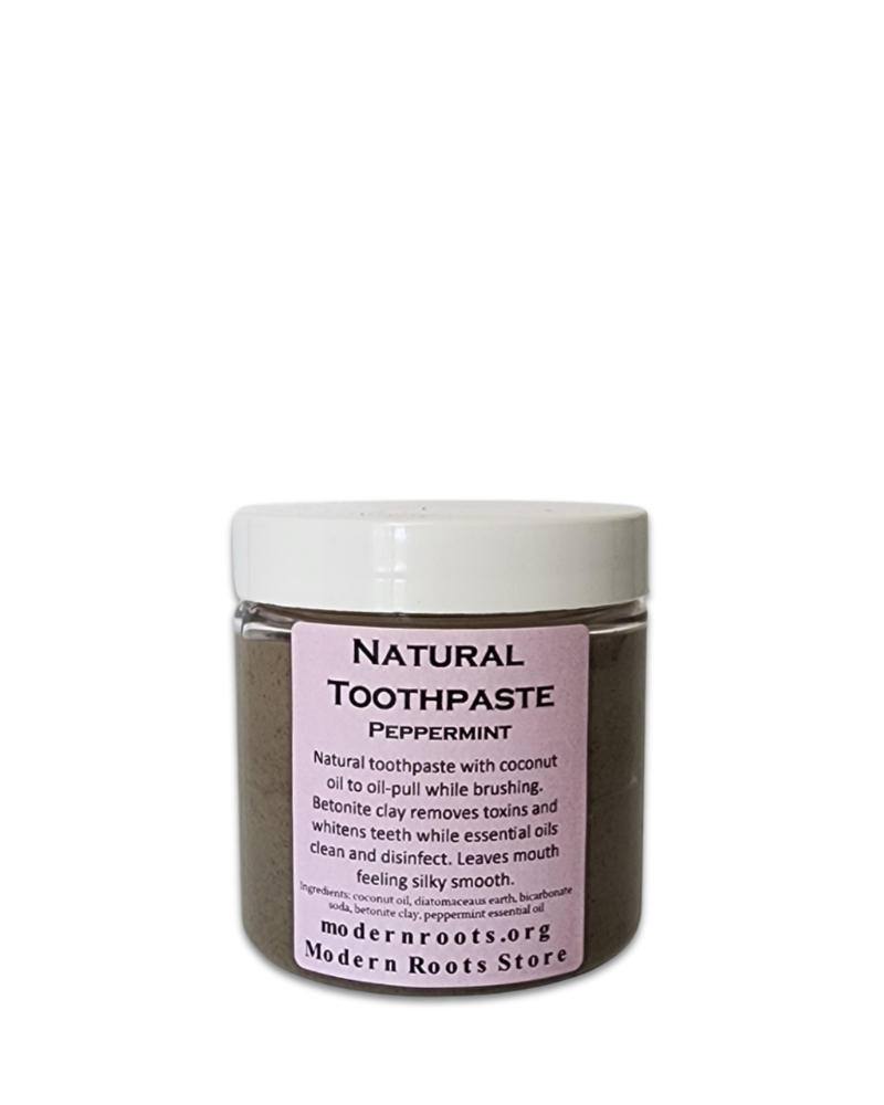 Peppermint Oil-Pulling Natural Toothpaste