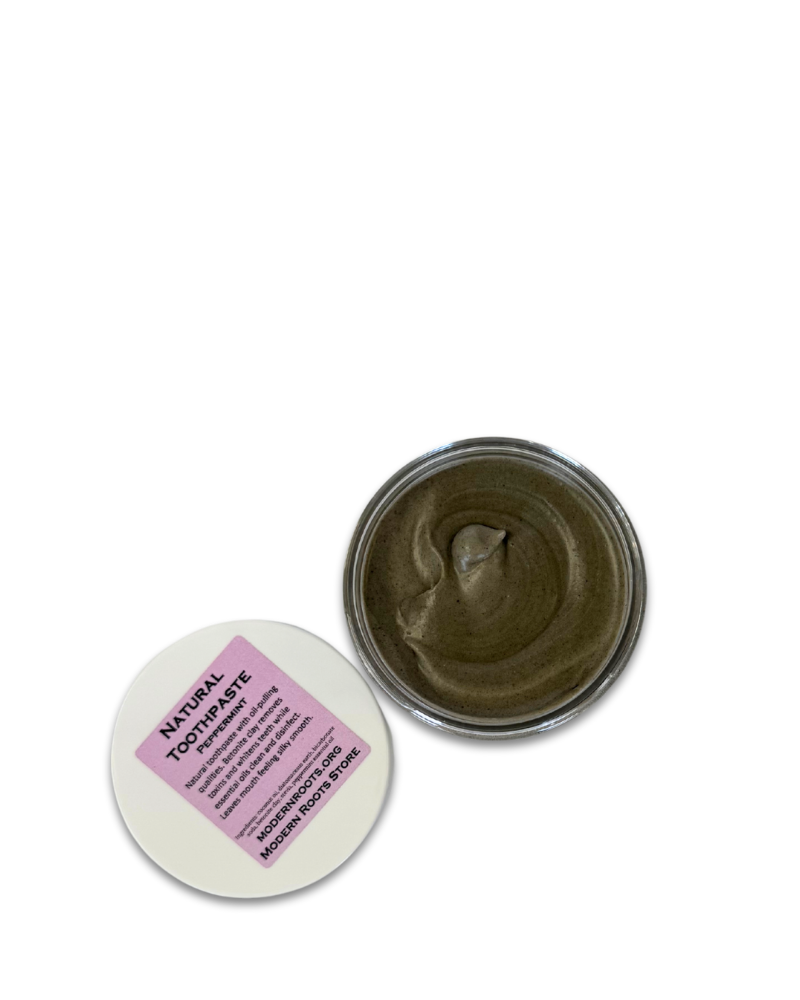 Peppermint Oil-Pulling Natural Toothpaste