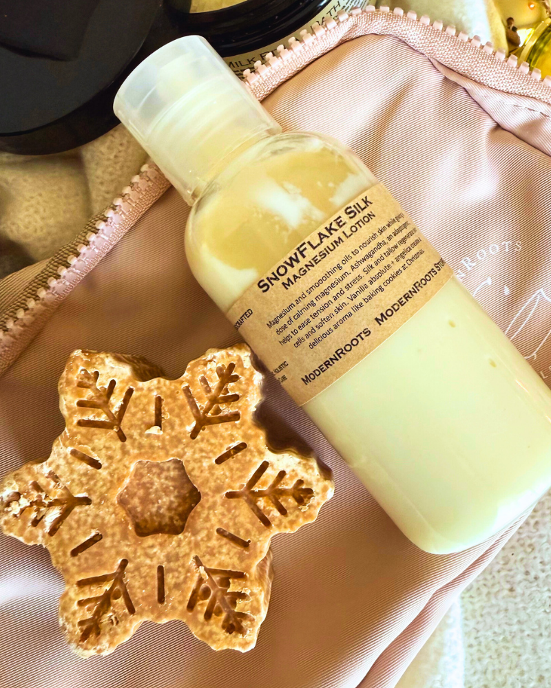 Snowflake Silk Magnesium Lotion and Salt Bar